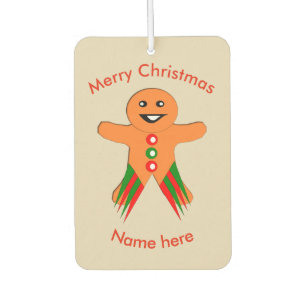 Christmas Party Gingerbread Man Air Freshener Autolufterfrischer