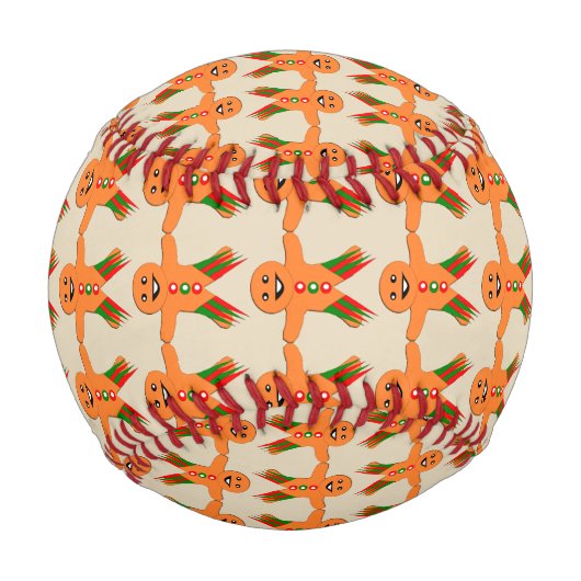 Christmas Party Gingerbread Man Baseball (Rückseite)