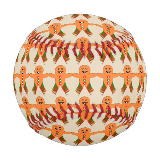 Christmas Party Gingerbread Man Baseball (Vorderseite)