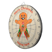 Christmas Party Gingerbread Man Dart Board Dartscheibe (Vorderseite rechts)