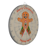 Christmas Party Gingerbread Man Dart Board Dartscheibe (Vorderseite Links)