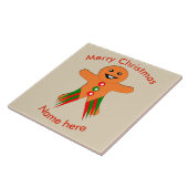 Christmas Party Gingerbread Man Tile Fliese (Seite)