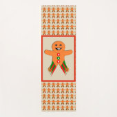 Christmas Party Gingerbread Mann Yogamatte (Vorderseite)