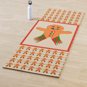 Christmas Party Gingerbread Mann Yogamatte