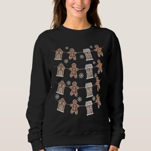 Christmas Party  Gingerbread People Gingerbread Ho Sweatshirt (Vorderseite)