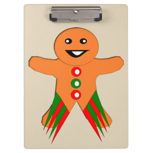 Christmas Party Gingerbrot Man Zwischenablage Klemmbrett
