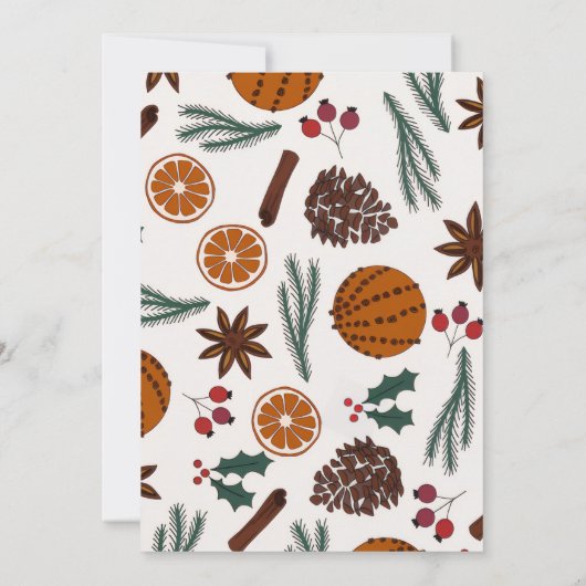 Christmas Party Invitation Card Einladung (Rückseite)