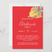 Christmas Party Invitation Card Einladung (Vorderseite)