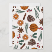 Christmas Party Invitation Card Einladung (Rückseite)