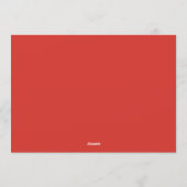 Christmas Party Invitation Einladung (Rückseite)