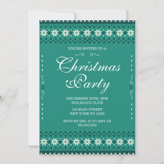 Christmas Party Invitation Einladung (Vorderseite)