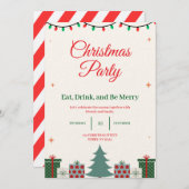 Christmas Party Invitation Einladung (Vorne/Hinten)