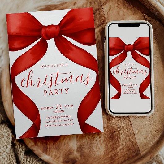 Christmas Party invitation Friendsmas Invite Einladung