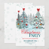 Christmas Party Invitation | Holiday Celebration (Vorne/Hinten)