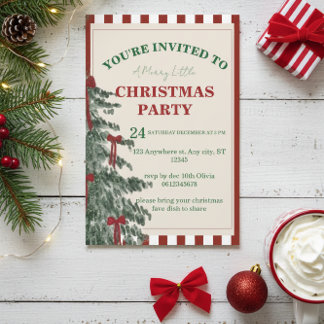 Christmas Party Invitation, Holiday Invite Einladung