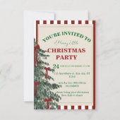 Christmas Party Invitation, Holiday Invite Einladung (Vorderseite)