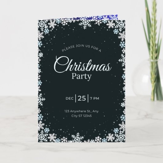 Christmas party invitation karte (Vorderseite)