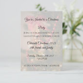 Christmas Party Invitation Personalize Dankeskarte (Stehend Vorderseite)