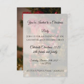 Christmas Party Invitation Personalize Dankeskarte (Vorne/Hinten)