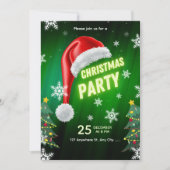 Christmas Party Invitation Template Einladung (Vorderseite)