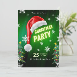Christmas Party Invitation Template Einladung