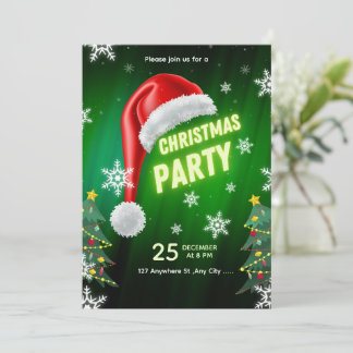 Christmas Party Invitation Template Einladung