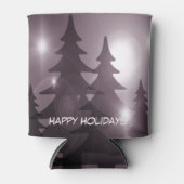 Christmas Party Pink Trees Holiday Winter Elegant Dosenkühler (Vorderseite)
