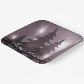 Christmas Party Pink Trees Holiday Winter Elegant Pappteller (Gewinkelt)