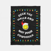 Christmas Party Workplace Funny Design  Fleecedecke (Vorderseite)