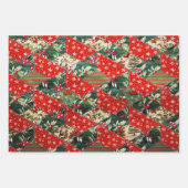 Christmas Patchwork Quilt Geschenkpapier Set (Vorderseite 3)