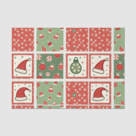 Christmas Patchwork Quilt Seidenpapier