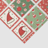 Christmas Patchwork Quilt Seidenpapier (Ausschnitt)