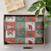 Christmas Patchwork Quilt Seidenpapier (Geschenk)