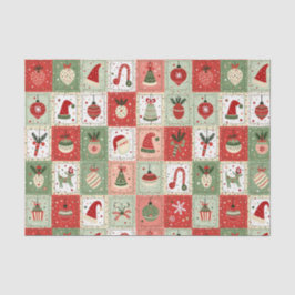 Christmas Patchwork Quilt Seidenpapier