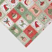 Christmas Patchwork Quilt Seidenpapier (Ausschnitt)