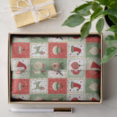 Christmas Patchwork Quilt Seidenpapier (Geschenk)