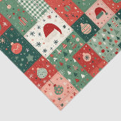 Christmas Patchwork Quilt Seidenpapier (Ausschnitt)