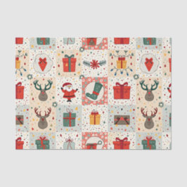 Christmas Patchwork Quilt Seidenpapier