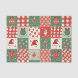 Christmas Patchwork Quilt Seidenpapier