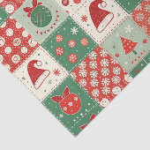 Christmas Patchwork Quilt Seidenpapier (Ausschnitt)