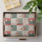 Christmas Patchwork Quilt Seidenpapier (Geschenk)