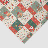 Christmas Patchwork Quilt Seidenpapier (Ausschnitt)