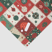 Christmas Patchwork Quilt Seidenpapier (Ausschnitt)