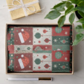 Christmas Patchwork Quilt Seidenpapier (Geschenk)