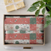 Christmas Patchwork Quilt Seidenpapier (Geschenk)