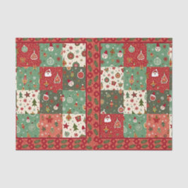 Christmas Patchwork Quilt Seidenpapier