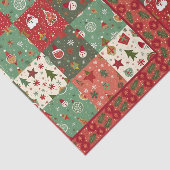 Christmas Patchwork Quilt Seidenpapier (Ausschnitt)