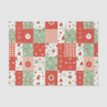 Christmas Patchwork Quilt Seidenpapier<br><div class="desc">Machen Sie Erinnerungen mit Ihrer Familie heute Weihnachten</div>