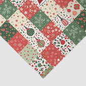 Christmas Patchwork Quilt Seidenpapier (Ausschnitt)