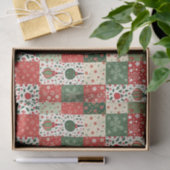 Christmas Patchwork Quilt Seidenpapier (Geschenk)